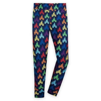 Disney Parks Women's Rainbow Castle Exercise or Lounge Stretch Leggings XS